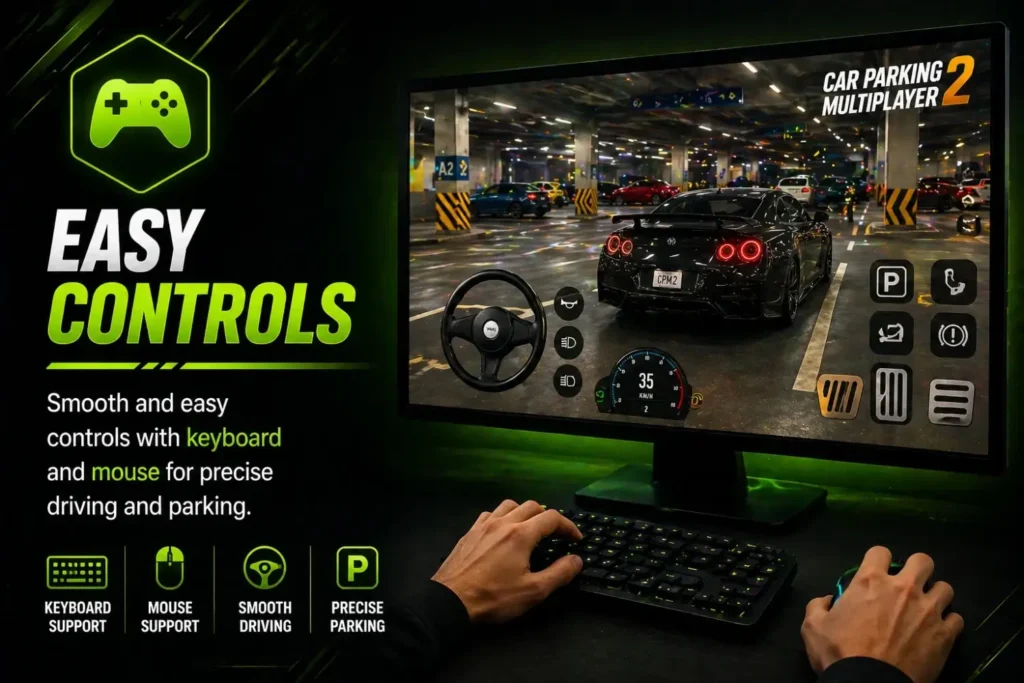 Easy to controls cars on pc in CPM 2