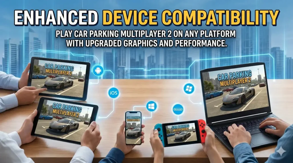 Enhanced Device compatibility in car parking multi player 2