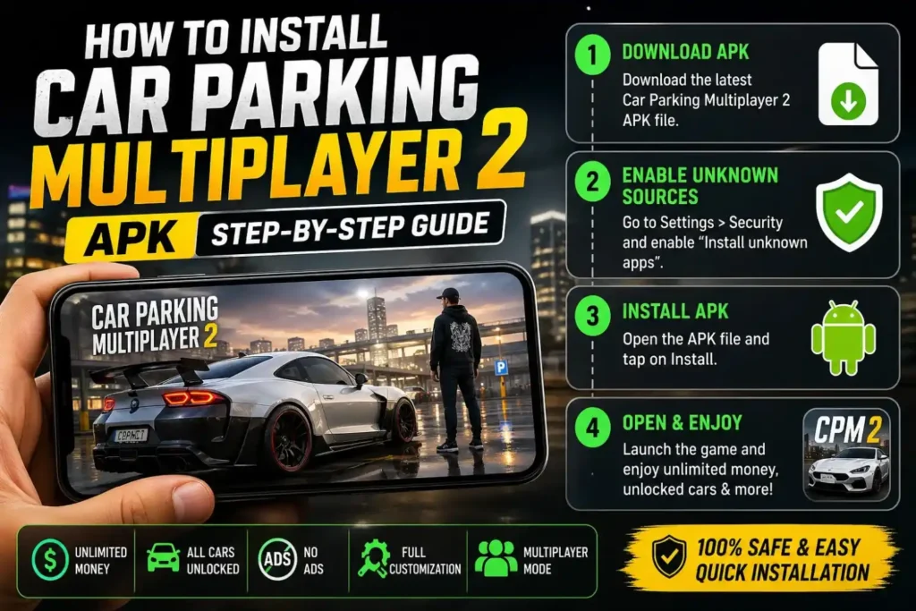How to Install Car Parking Multiplayer 2 MOD APK (Step-by-Step Guide)