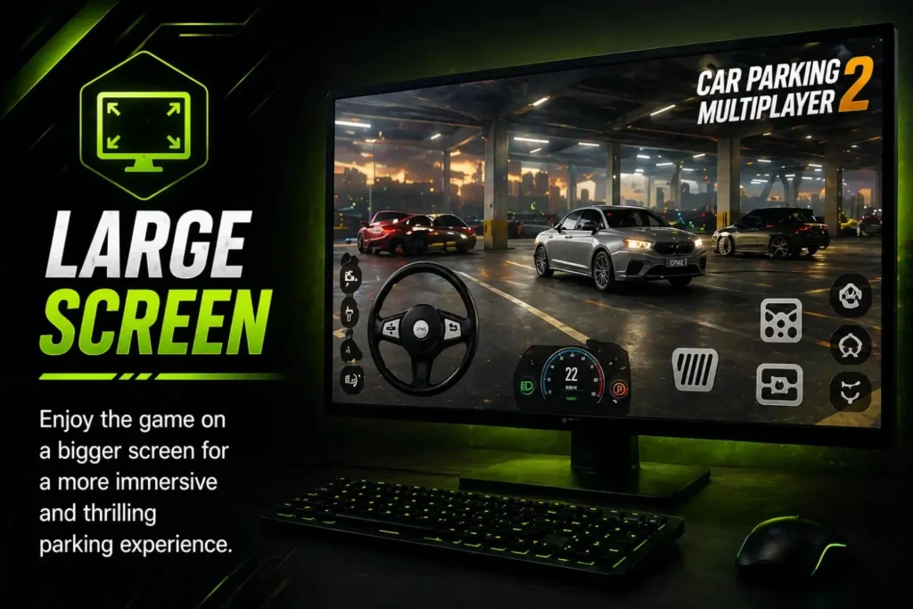 large screen for enjoying on pc