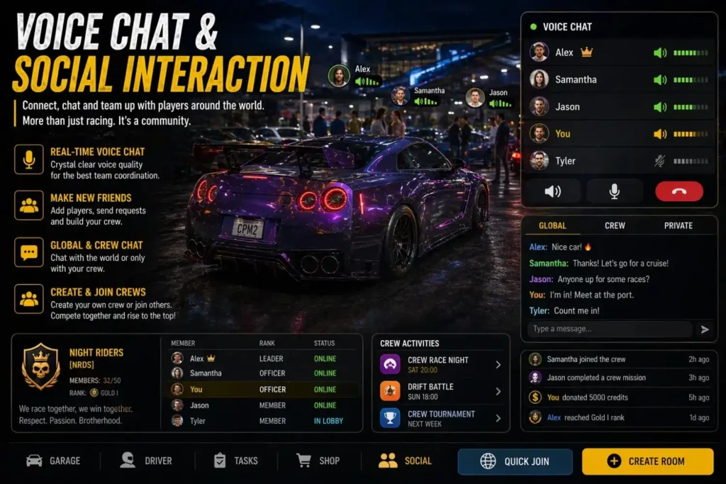 Voice chat during game play in CPM 2