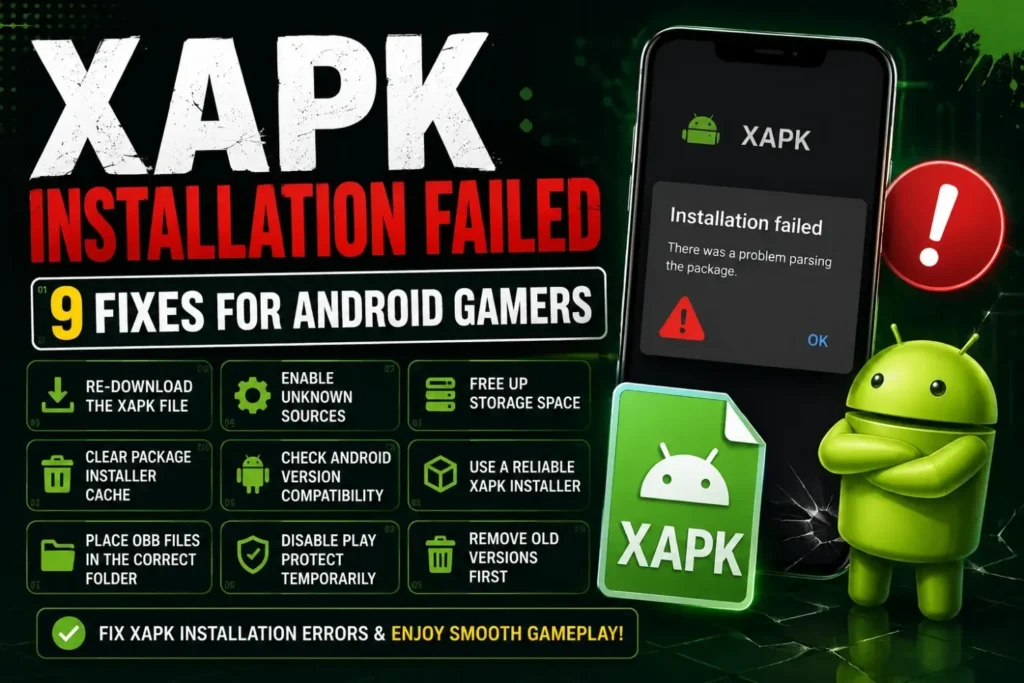 XAPK INSTALLATION FAILED - A COMPLETE GUIDE FOR GAMERS