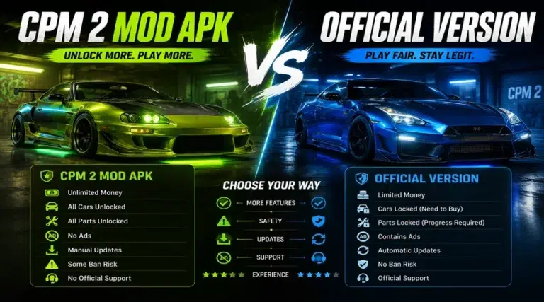 CPM 2 MOD APK vs Official Version — Full Comparison (2026)